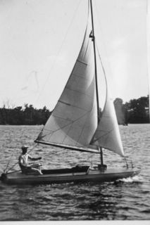 Carl on an inland scow